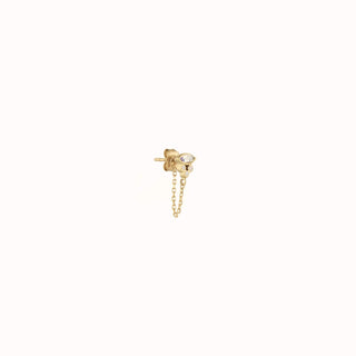 Celine Daoust - Moonstone Marquise Single Chain Earring