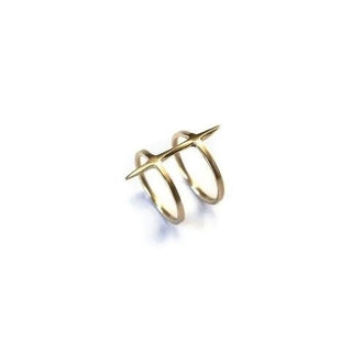K/ller Collection -2 Band Twist Spike Ring